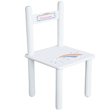 Personalized Pastel Rainbow Chair