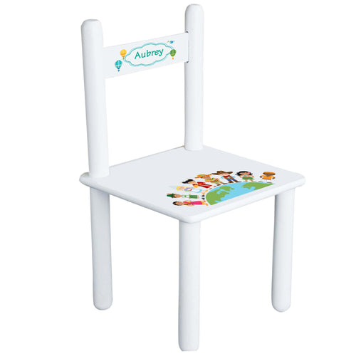 Personalized Child's Small World Chair