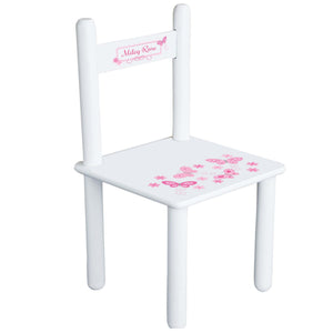 Personalized Pink Butterflies Chair