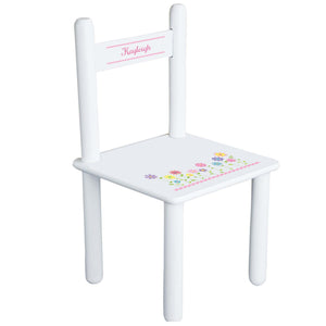 Personalized Stemmed Flowers Chair