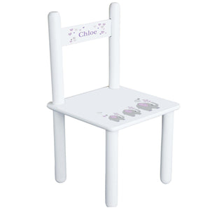 Personalized Lavender Elephant Chair