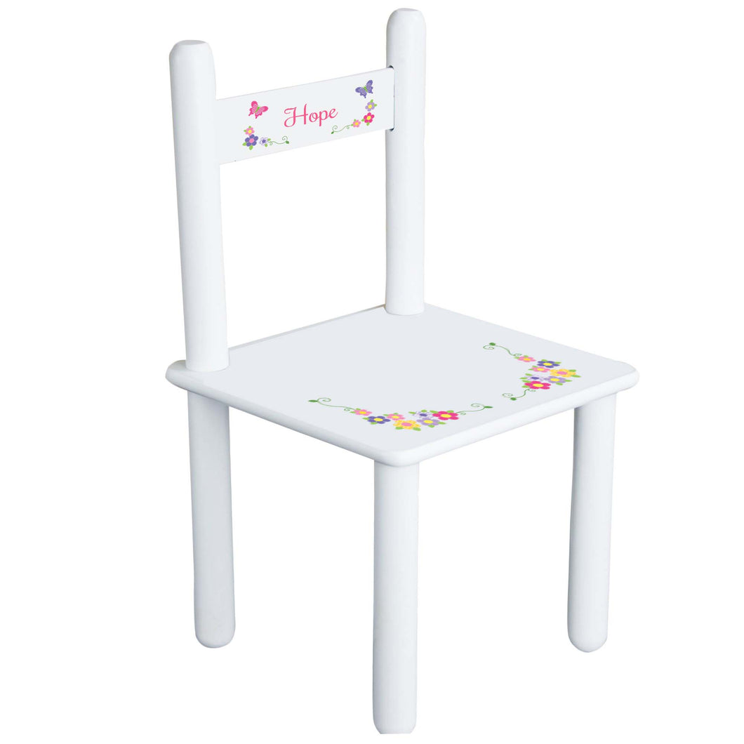 Bright Butterfly Garland Chair