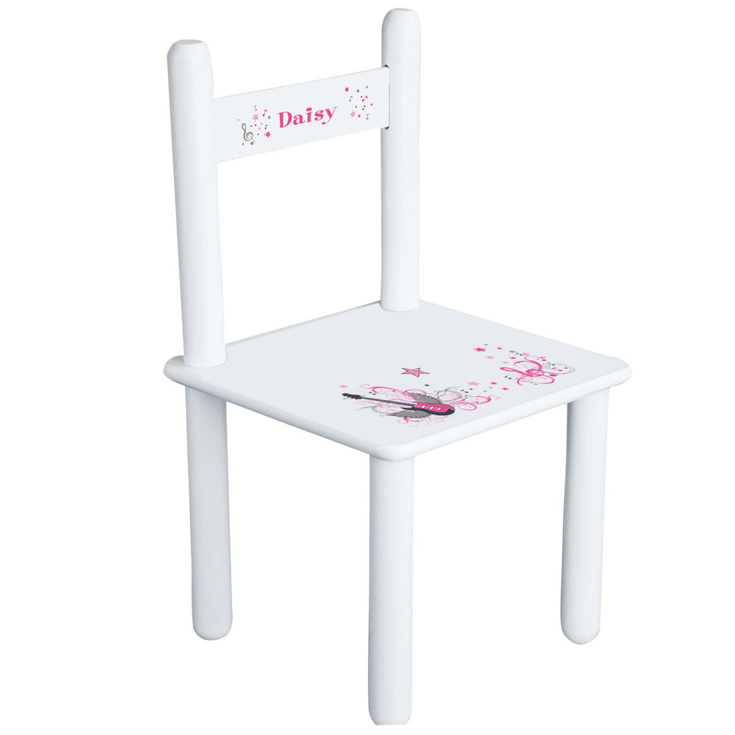 Personalized Pink Rock Star Chair