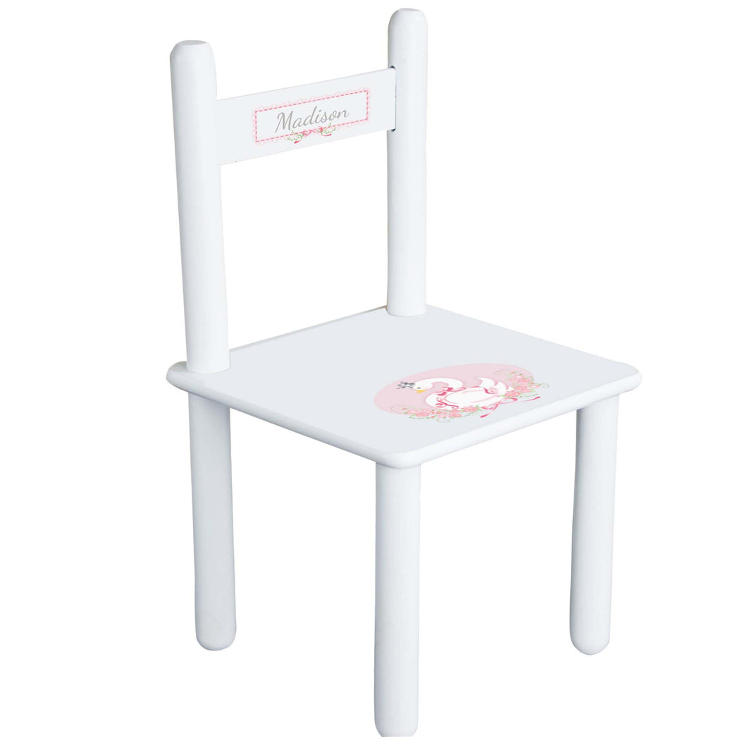 Personalized Princess Swan Chair