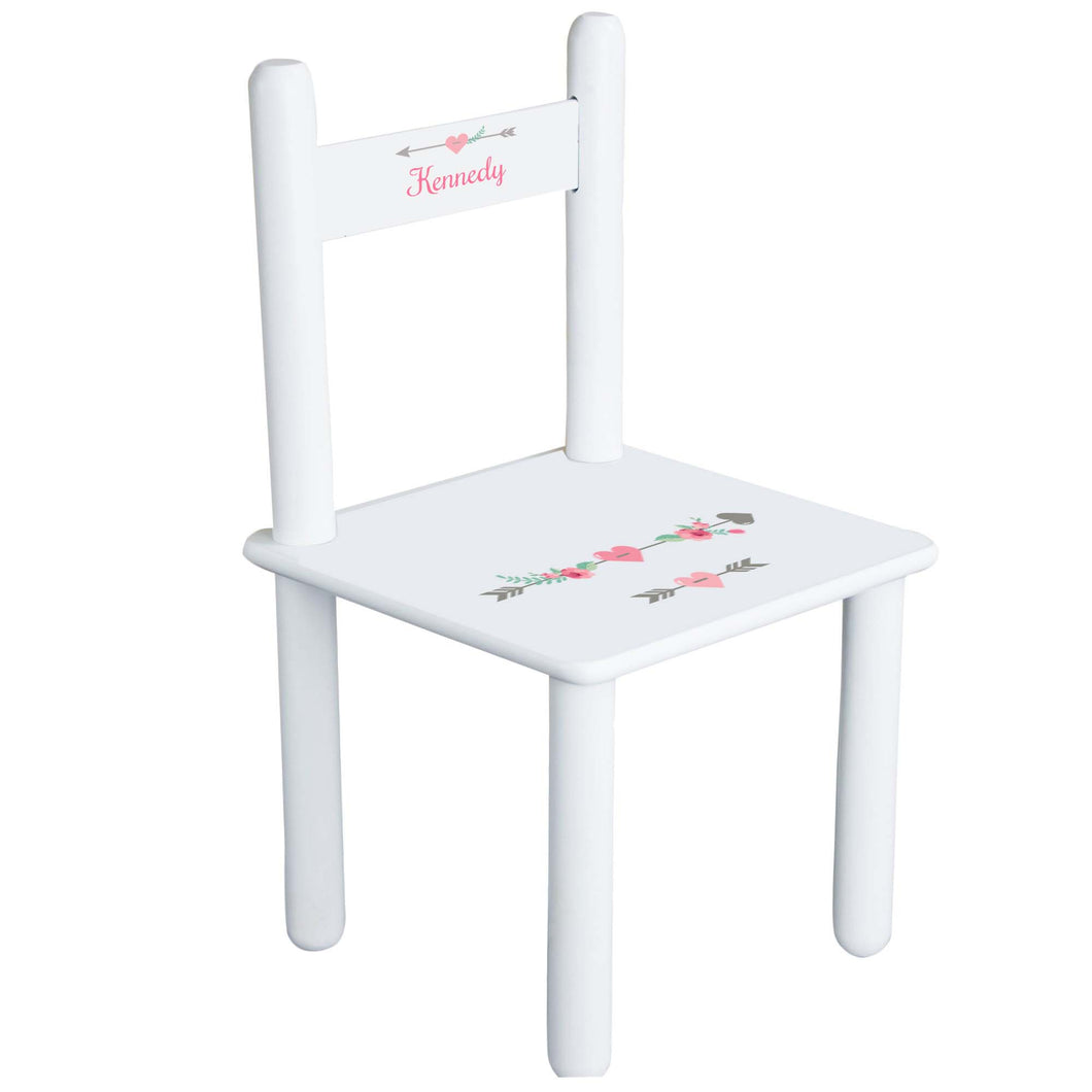 Personalized Tribal Arrow Girl Chair