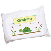 Personalized Childrens Pillowcase with Turtle design