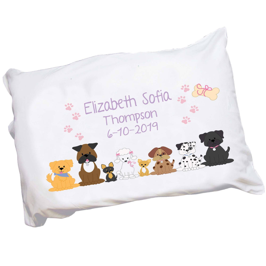 Personalized Children's Pillowcase - Pet Breeds - MyBambino.com