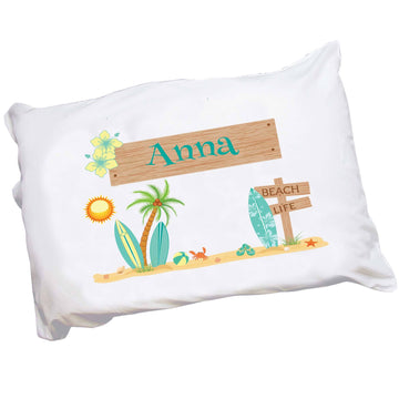 Personalized Surfer Pillowcase