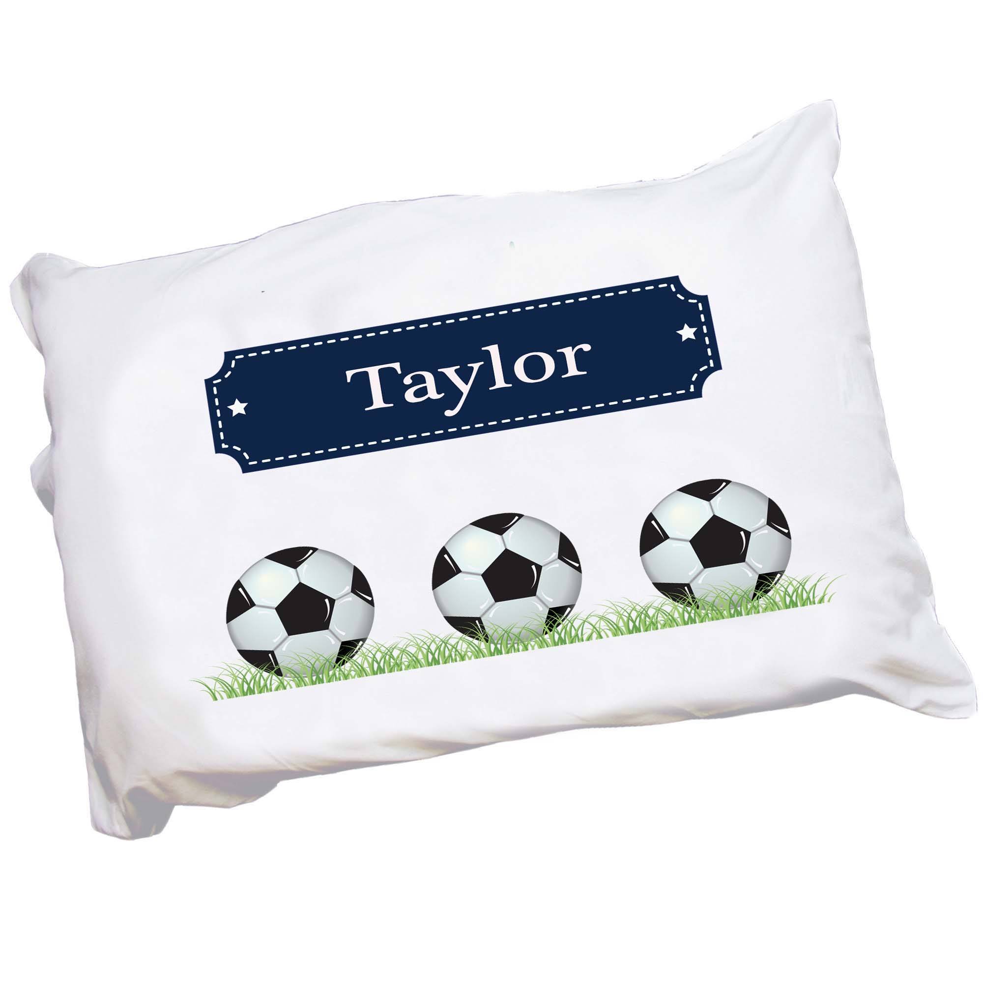 Personalized store soccer pillow