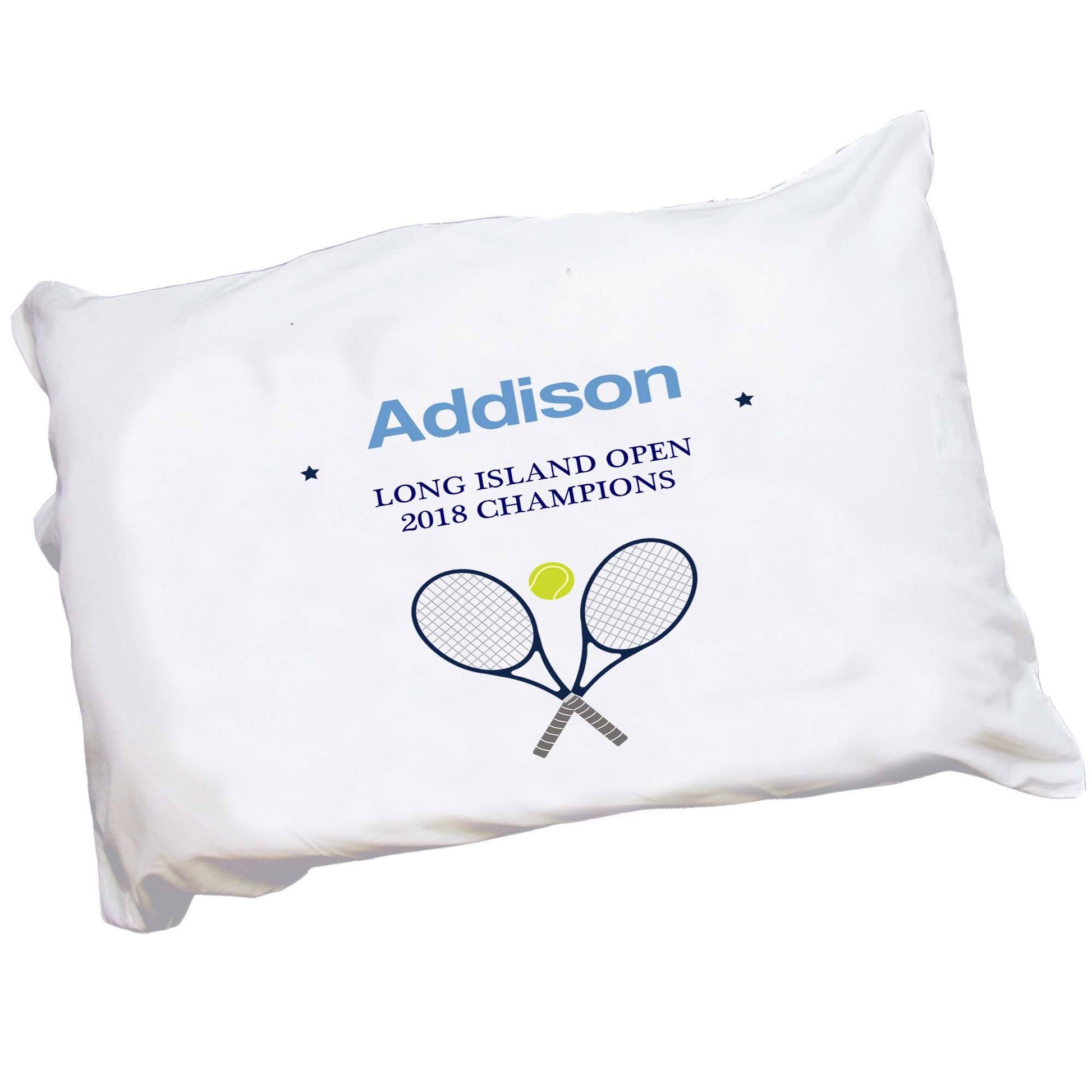 Personalized Pillowcase with Tennis 
