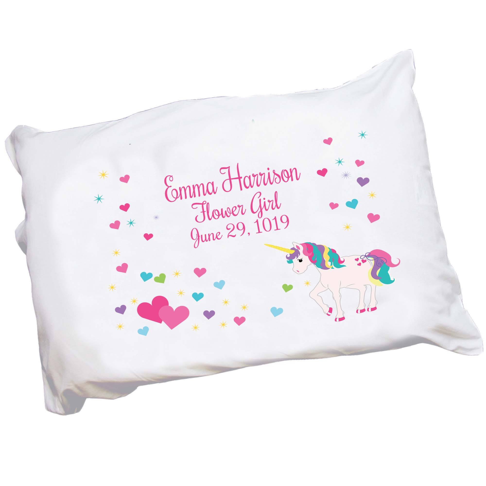 Girls monogram with name custom throw pillow with pillowcase