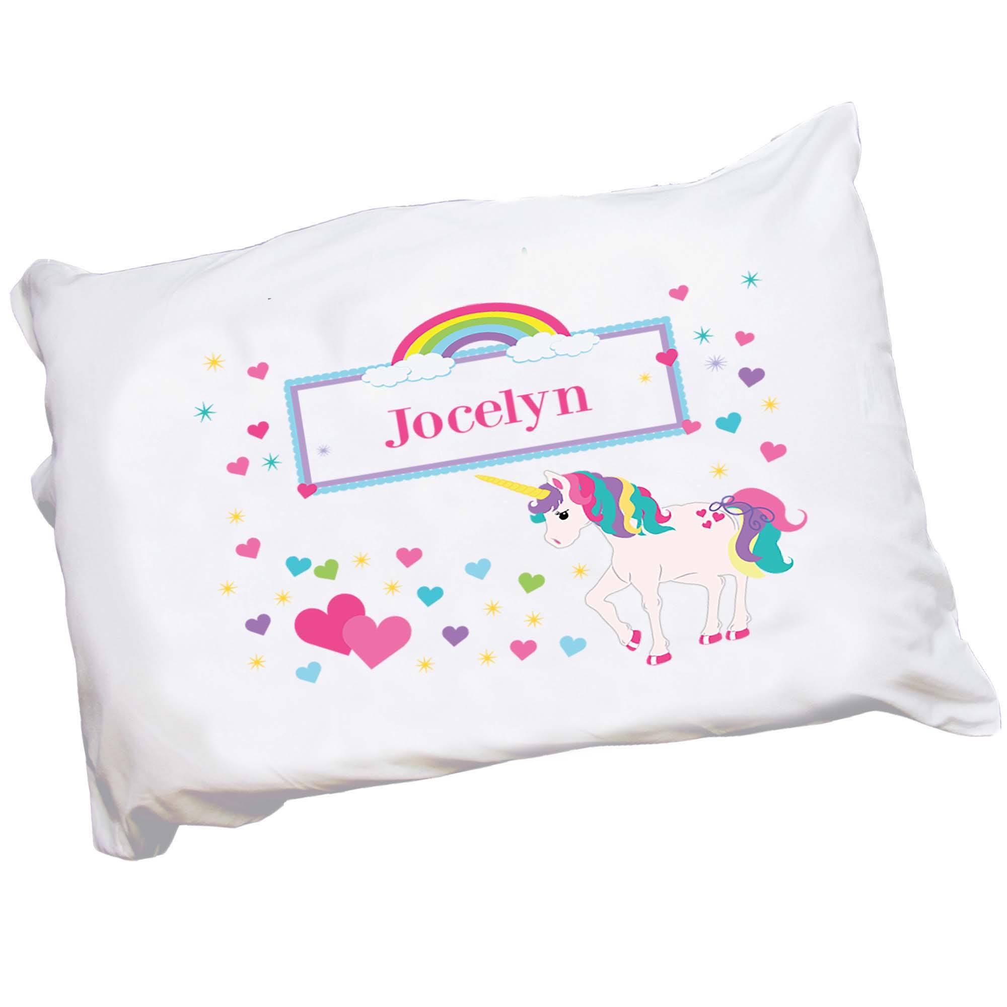 Custom Unicorn Pillowcase Personalized Gifts My Bambino Large