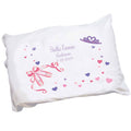 Personalized Childrens Pillowcase with Ballet Princess design