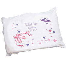 Personalized Childrens Pillowcase with Ballet Princess design