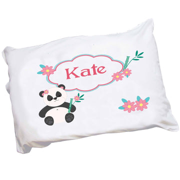 Personalized Panda Bear Pillowcase 