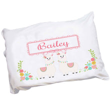 Personalized Llama Pillowcase with Alpaca Llama design