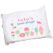 Personalized Childrens Pillowcase with Sweet Treats design