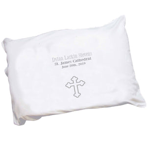 Personalized Childrens Pillowcase with Single Cross design
