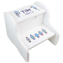 Personalized Pirate White Step Stool