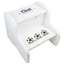 Personalized Basketballs White Two Step Stool