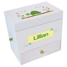 Turtle Deluxe Musical Ballerina Jewelry Box