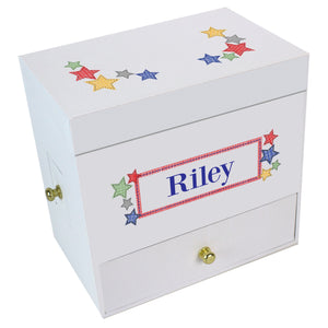 Stitched Stars Deluxe Musical Ballerina Jewelry Box
