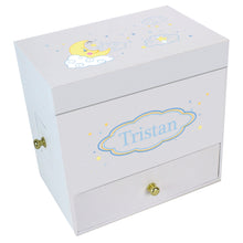 Moon And Stars Deluxe Musical Ballerina Jewelry Box