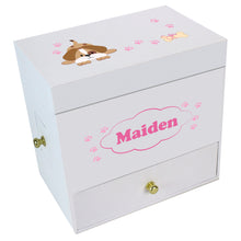 Pink Puppy Deluxe Musical Ballerina Jewelry Box