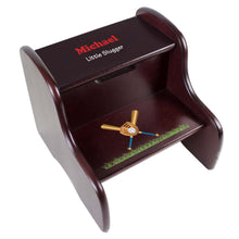 Personalized Baseball Espresso Two Step Stool