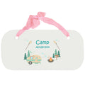 Personalized Girls Wall Plaque with Camp Smores design