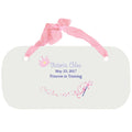 Personalized Girls Wall Plaque with Fairy Princess design