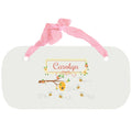 Personalized Girls Wall Plaque with Honey Bees design