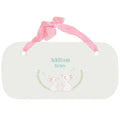 Personalized Girls Wall Plaque with Classic Bunny design