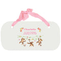 Personalized Girls Wall Plaque with Monkey Girl design
