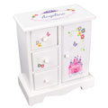 Personalized Jewelry Armoire with Princess Castle design