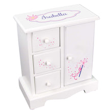 Personalized Jewelry Armoire with Fairy Princess design