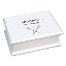 Personalized Lift Top Jewelry Box with Volley Balls design