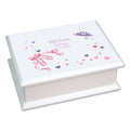 Personalized Lift Top Jewelry Box with Ballet Princess design
