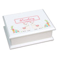 Personalized Lift Top Jewelry Box with Alpaca Llama design