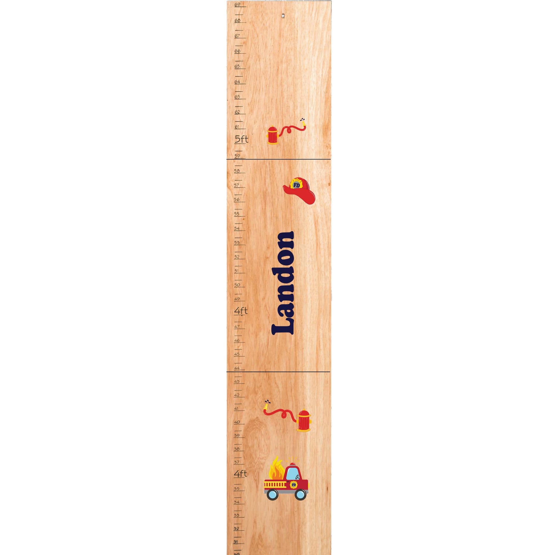 Personalized Natural Growth Chart With Puppy Blue Design