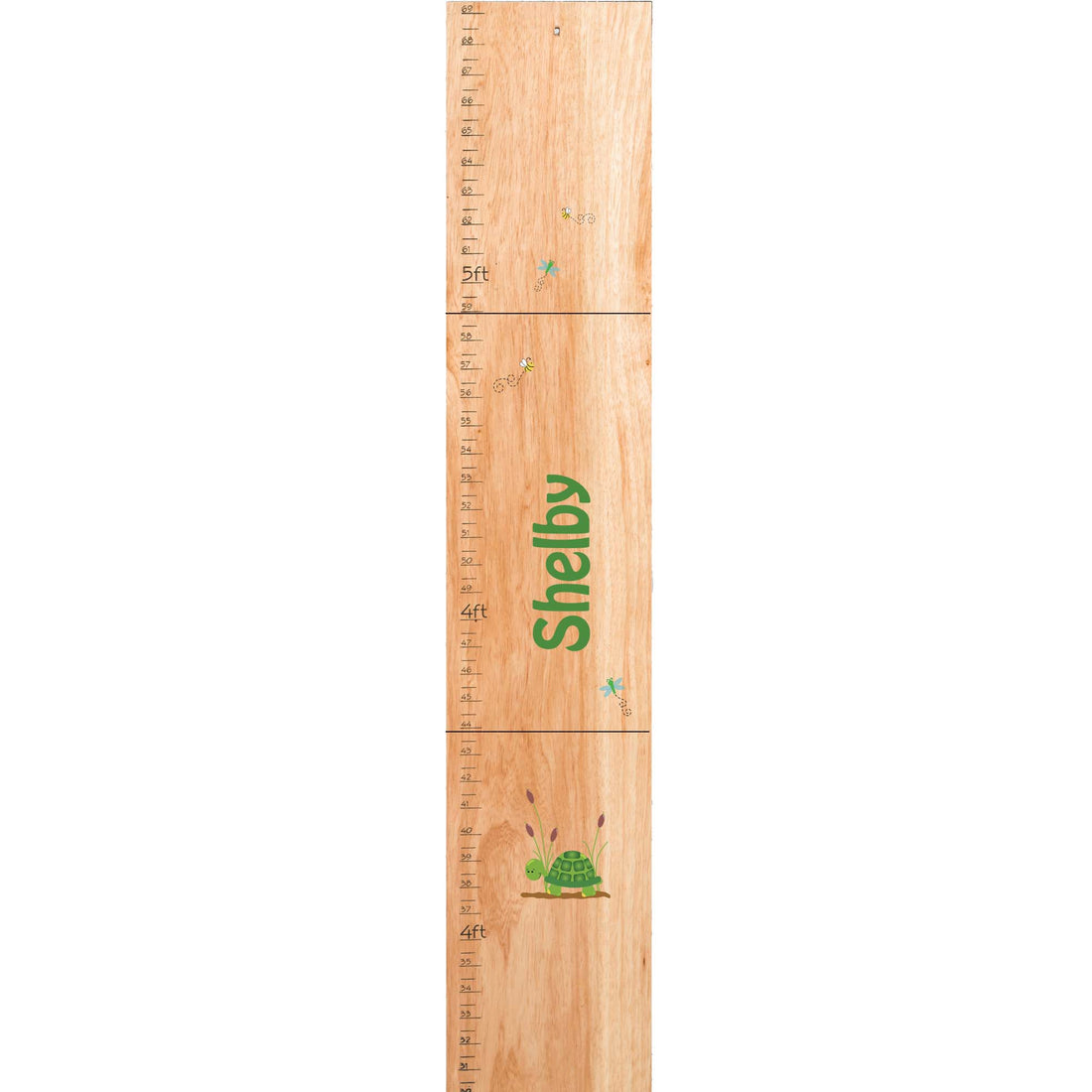 Personalized Natural Growth Chart With Turtle Design