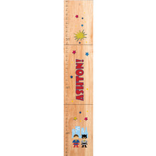 Personalized Natural Growth Chart With Superheros Design