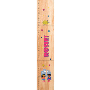 Personalized Natural Growth Chart With Rocket Design