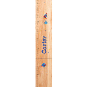 Personalized Natural Growth Chart With Pastel Hot Air Balloons Design