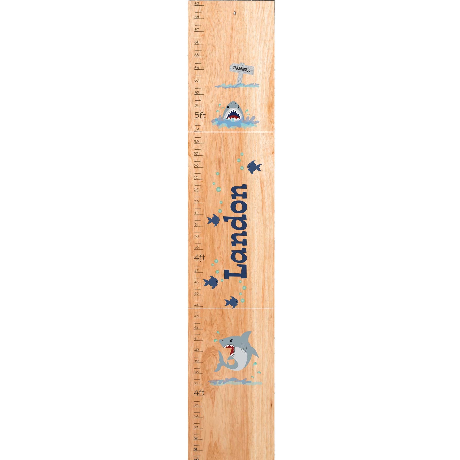 Personalized Natural Growth Chart With Giraffe Design
