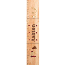Personalized Natural Growth Chart With Gone Fishing Design