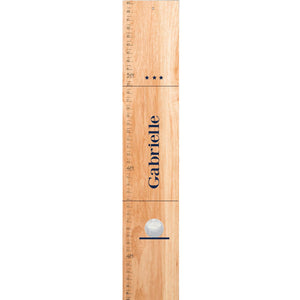 Personalized Natural Growth Chart With Volleyball Design