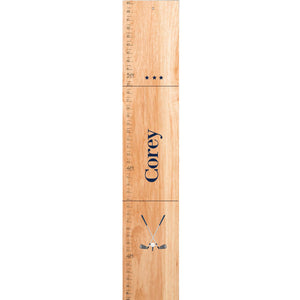 Personalized Natural Growth Chart With Volleyball Design