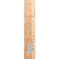 Personalized Natural Growth Chart With Elephant Pink Design