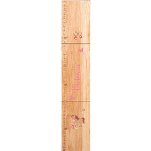 Personalized Natural Wooden little pony Growth Chart